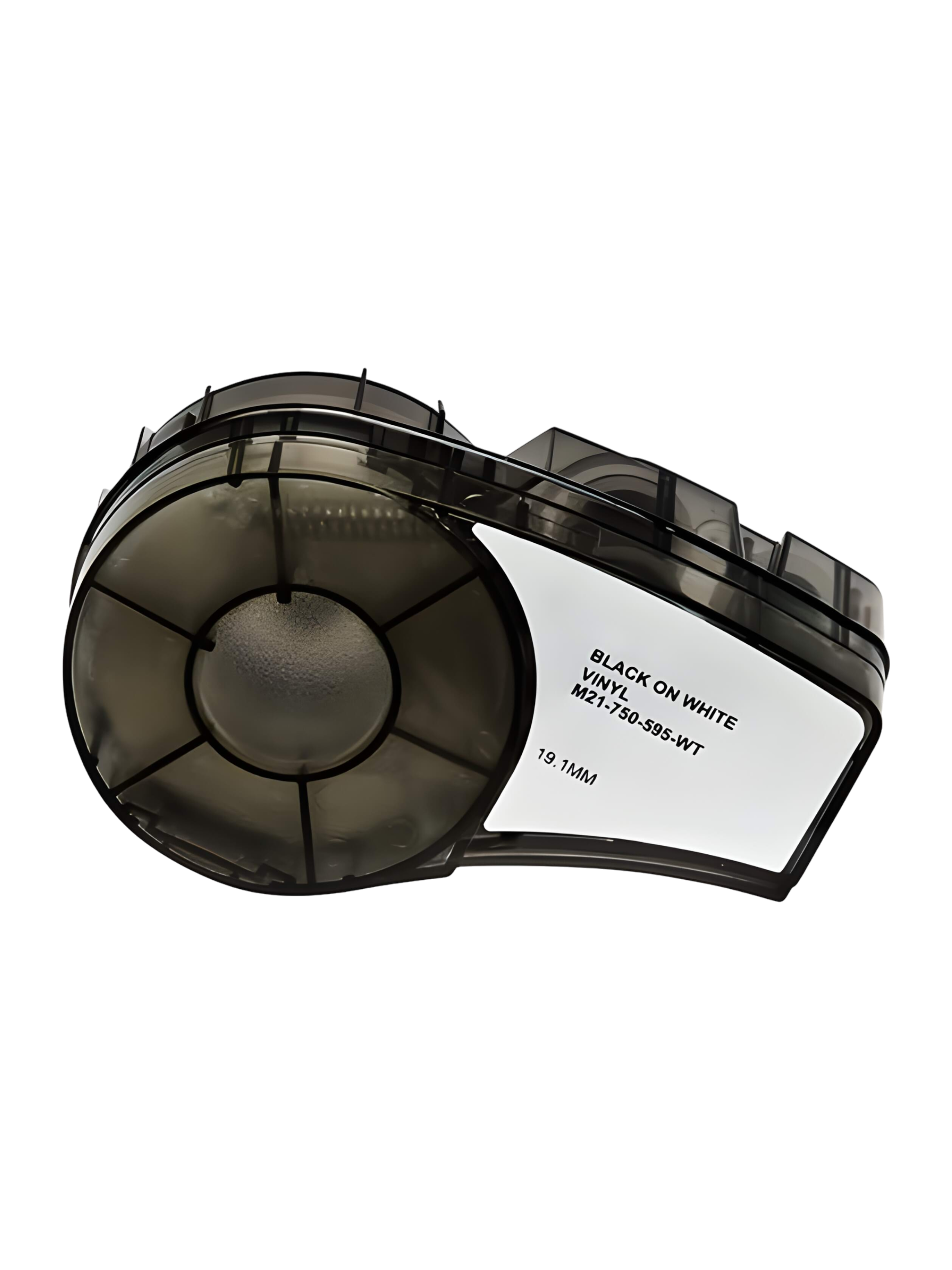 Картридж M21-750595WT с термотрансферной виниловой лентой Brady черный на белом 1