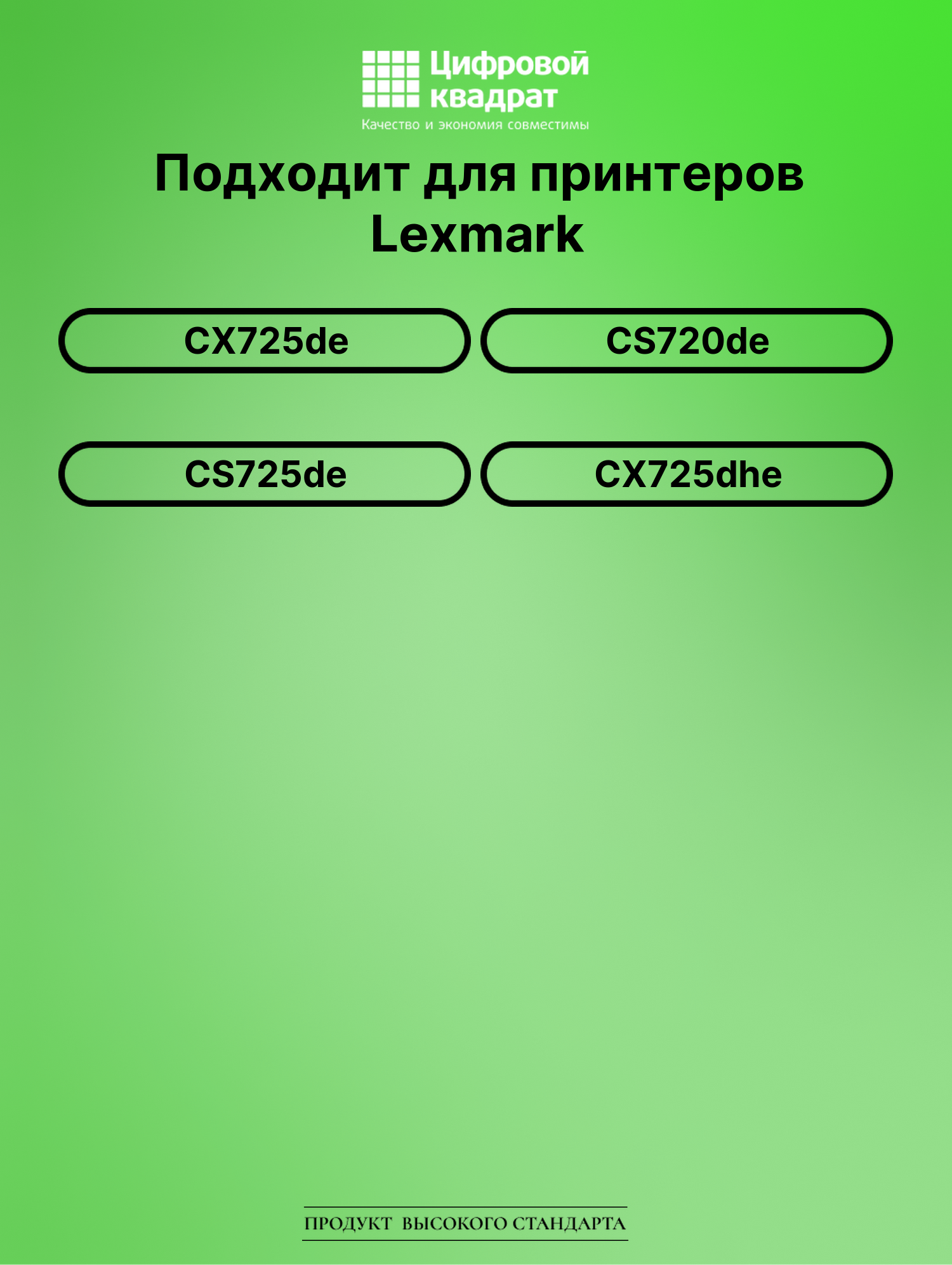 Картридж для Lexmark LaserPrinter CX725 совместимый 2