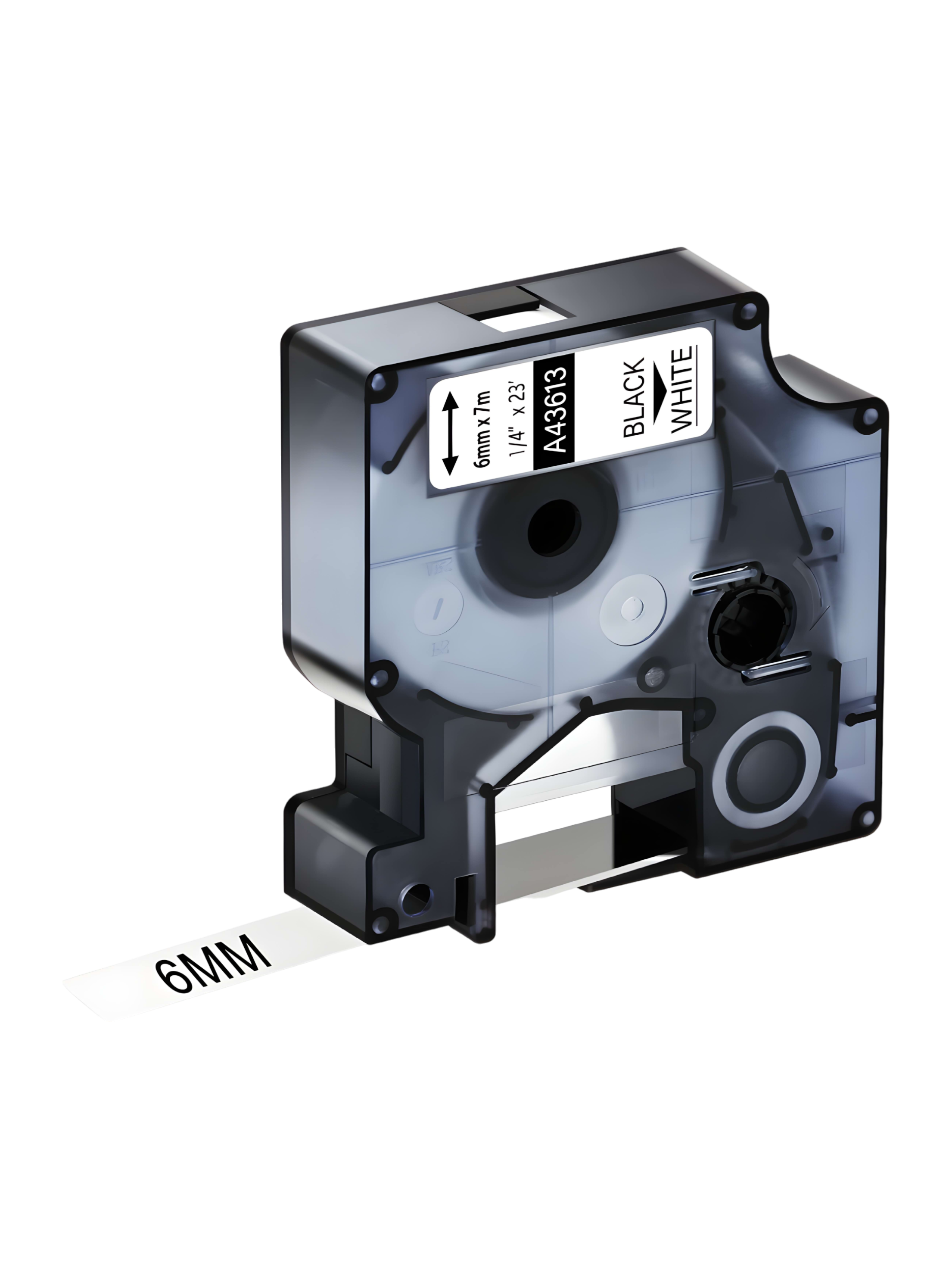 Лента для печати этикеток и наклеек S0720780 Epson 43613 черный на белом совместимый 1