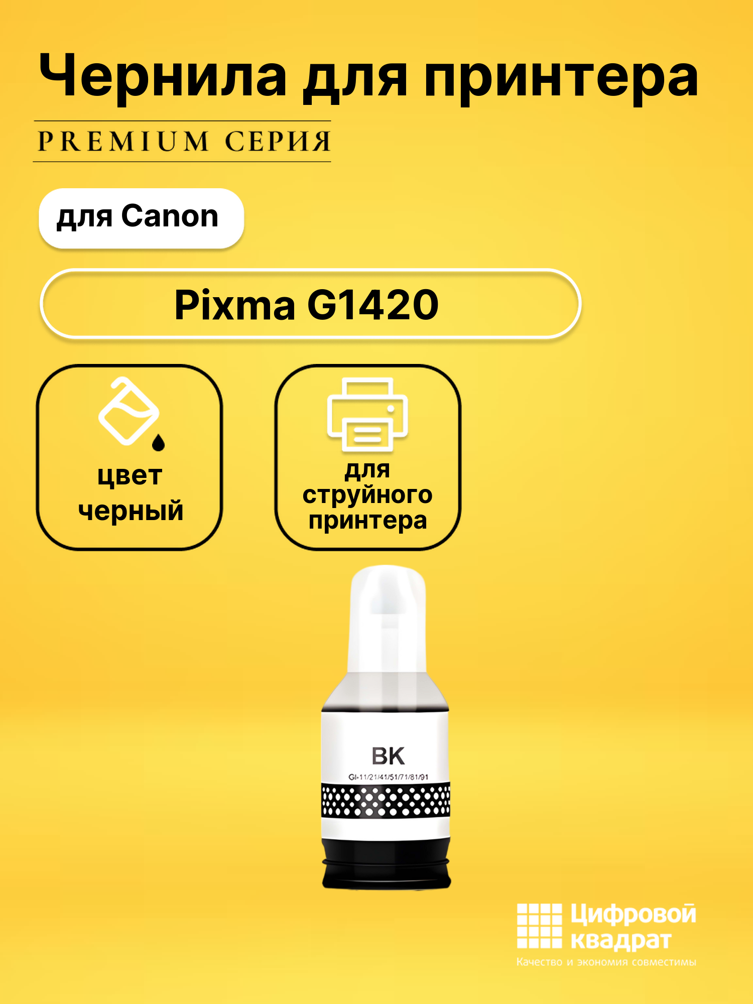 Чернила для Canon PIXMA G1420 совместимые