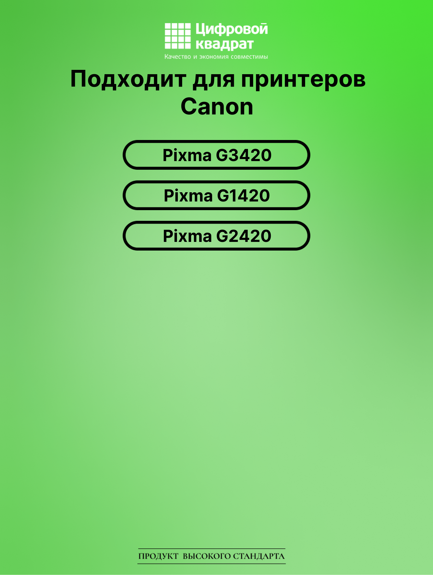 Чернила для Canon PIXMA G3420 совместимые 2
